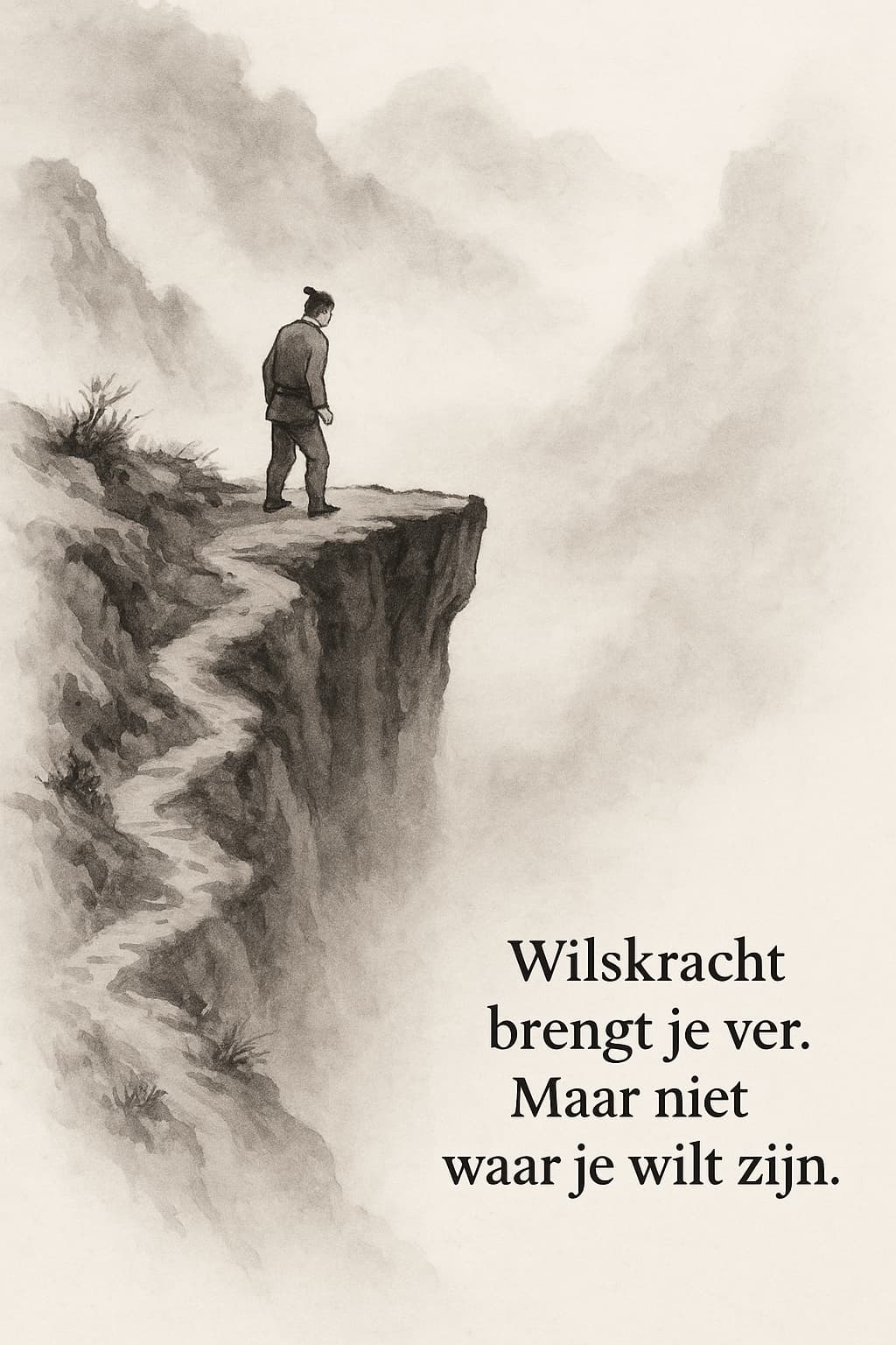 wilskracht brengt je niet waar je wilt zijn